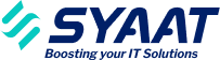 logotipo de SYAAT, empresa de tecnología, miembro de grupo iTech