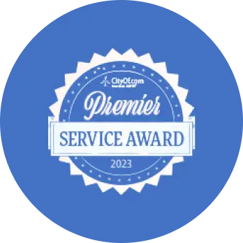 logotipo de certificado de Premier Service Award para SYAAT